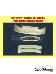 Reji Model: Transkit escala 1/24 - Peugeot 307 WRC 2004 - resinas del spoiler y el aleron trasero - para la referencia de Tamiya TAM24285