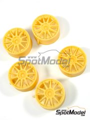 Reji Model: Rims 1/24 scale - Speedline 18 inches 11 spokes 5 screws - resin parts - 5 units