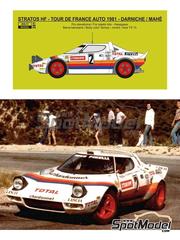 DECALS 1/43 REF 554 PORSCHE 911 MOREAU TOUR DE CORSE 1978 RALLYE RALLY WRC 