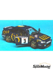 Renaissance Models: Car scale model kit 1/43 scale - Subaru Impreza WRX 555 Subaru World Rally Team #3 - Carlos Sainz (ES) + Luis Moya (ES) - Tour de France Automobile - Tour de Corse 1994 - photo-etched parts, resin parts, rubber parts, vacuum formed parts, water slide decals and assembly instructions