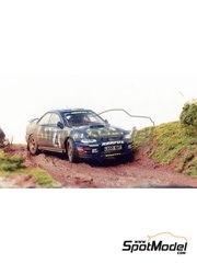 Renaissance Models: Car scale model kit 1/43 scale - Subaru Impreza WRX 555 Subaru World Rally Team - Colin McRae (GB) - Great Britain RAC Rally 1995 - resin multimaterial kit