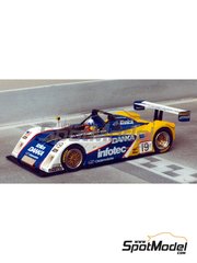 Renaissance Models: Car scale model kit 1/43 scale - Riley & Scott Mk.III Oldsmobile sponsored by Danka, Infotec #19 - Wayne Taylor (ZA) + Scott Sharp (US) + Jim Pace (US) - 24 Hours Le Mans 1996 - photo-etched parts, resin parts, rubber parts, turned metal parts, water slide decals, other materials and assembly instructions
