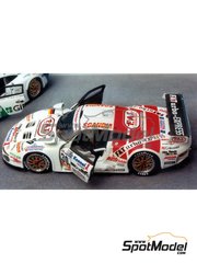 Renaissance Models: Car scale model kit 1/43 scale - Porsche 911 GT1 Kremer Racing Team sponsored by FATurbo-Express #30 - Christophe Bouchut (FR) + Bertrand Gachot (BE) + Andy Evans (US) - 24 Hours Le Mans 1997 - photo-etched parts, resin parts, rubber parts, turned metal parts, vacuum formed parts, water slide decals and assembly instructions