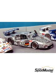 Renaissance Models: Car scale model kit 1/43 scale - Porsche 911 GT1 Roock Racing Motorsport Team sponsored by Navision #32 - Allan McNish (GB) + St�phane Ortelli (MC) + Karl Wendlinger (AT) - 24 Hours Le Mans 1997 - photo-etched parts, resin parts, rubber parts, turned metal parts, water slide decals and assembly instructions