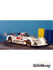 Renaissance Models: Car scale model kit 1/43 scale - TWR-Joest Porsche WSC95 Joest Racing GMBH Team sponsored by Hagenuk #7 - Michele Alboreto (IT) + Stefan Johansson (SE) + Tom Kristensen (DK) - 24 Hours Le Mans 1997 - photo-etched parts, resin parts, rubber parts, turned metal parts, water slide decals, other materials, assembly instructions and painting instructions
