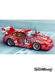 Renaissance Models: Car scale model kit 1/43 scale - Porsche 911 993 GT2 Elf Haberthur Racing Team sponsored by Philippe Charriol #73 - Michel Neugarten (BE) + Toni Seiler (CH) + Bruno Ilien (FR) - 24 Hours Le Mans 1996 - photo-etched parts, resin parts, rubber parts, vacuum formed parts, water slide decals, assembly instructions and painting instructions