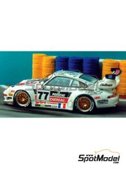 Renaissance Models: Car scale model kit 1/43 scale - Porsche 911 GT2 sponsored by Chereau #77 - Jean-Pierre Jarier (FR) + Jean-Luc Ch�reau (FR) + Jack Leconte (FR) - 24 Hours Le Mans 1997 - photo-etched parts, resin parts, rubber parts, turned metal parts, vacuum formed parts, water slide decals, white metal parts, assembly instructions and painting instructions