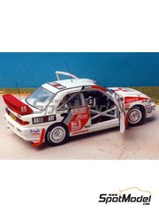 Renaissance Models: Car scale model kit 1/43 scale - Mitsubishi Lancer Evo III RalliArt Team #7 - Tommi M�kinen (FI) + Seppo Harjanne (FI) - 1000 Lakes Finland Rally, International Swedish Rally 1996 - photo-etched parts, resin parts, turned metal parts, water slide decals and assembly instructions