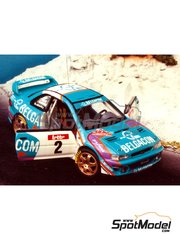Renaissance Models: Car scale model kit 1/43 scale - Subaru Impreza WRC sponsored by Belgacom #2 - Grgoire de Mevius (BE), Jean-Marc Fortin (BE) - Boucles de SPA 1998 - photo-etched parts, resin parts, rubber parts, vacuum formed parts, water slide decals and assembly instructions
