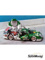Renaissance Models: Car scale model kit 1/43 scale - Nissan R390 GT1 Nissan Motorsport Team sponsored by Jomo #33 - Masami Kageyama (JP) + Satoshi Motoyama (JP) + Takuya Kurosawa (JP) - 24 Hours Le Mans 1998 - photo-etched parts, resin parts, rubber parts, turned metal parts, vacuum formed parts, water slide decals and other materials