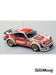 Renaissance Models: Car scale model kit 1/43 scale - Porsche 911 Turbo RSR Type 934 sponsored by Denver #87, 91 - Christian Bussi (FR) + Bernard Salam (FR), Christian Bussi (FR) + Bernard Salam (FR) + Cyril Grandet (FR) - 24 Hours Le Mans 1979 and 1980 - metal parts, photo-etched parts, resin parts, rubber parts, turned metal parts, vacuum formed parts, water slide decals, assembly instructions and painting instructions image