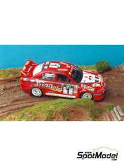 Renaissance Models: Car scale model kit 1/43 scale - Mitsubishi Lancer Evo V Mitsubishi Ralliart Team sponsored by Windfield #1 - Tommi M�kinen (FI) + Risto Mannisenm�ki (FI) - Australian Rally 1998 - photo-etched parts, resin parts, rubber parts, vacuum formed parts, water slide decals, other materials, assembly instructions and tobacco sponsor decals