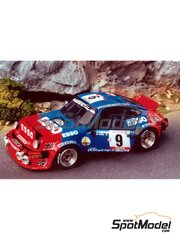 Renaissance Models: Car scale model kit 1/43 scale - Porsche 911 SC Almeras Team sponsored by Esso #9 - Jean-Luc Th�rier (FR) + Michel Vial (FR) - Tour de Corse Rallye de France 1980 - photo-etched parts, resin parts, rubber parts, turned metal parts, vacuum formed parts, water slide decals, white metal parts, other materials and assembly instructions