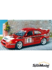Renaissance Models: Car scale model kit 1/43 scale - Mitsubishi Lancer Evo VI Mitsubishi RalliArt Team sponsored by Marlboro #1 - Freddy Loix (BE) + Sven Smeets (BE) - Ypres Rally 1999 - resin multimaterial kit