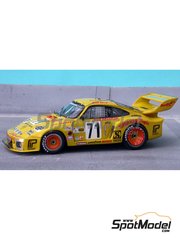 Renaissance Models: Maqueta de coche escala 1/43 - Porsche 935 Equipo Dick Barbour patrocinado por Hawaiian Tropic N� 71 - Rob McFarlin (US) + Bob Akin (US) + Roy Woods (US) - 24 Horas de Le Mans 1979 - fotograbados, piezas de resina, piezas de goma, piezas de metal torneado, piezas vacuformadas, calcas de agua, piezas de metal blanco, manual de instrucciones e instrucciones de pintado