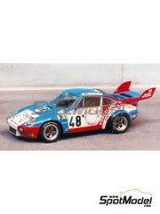 Renaissance Models: Car scale model kit 1/43 scale - Porsche 911 Carrera RS 3.0 sponsored by Daum #48 - Thierry Perrier (FR) + Jean Belliard (FR) - 24 Hours Le Mans 1977 - photo-etched parts, resin parts, rubber parts, turned metal parts, vacuum formed parts, water slide decals, white metal parts and assembly instructions