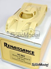 Renaissance Models: Car scale model kit 1/43 scale - Bentley EXP Speed 8 #7, 8 - Martin Brundle (GB) + Guy Smith (GB) + Stphane Ortelli (MC), Andy Wallace (GB) + Eric van de Poele (BE) + Butch Leitzinger (US) - 24 Hours Le Mans 2001 - photo-etched parts, resin parts, rubber parts, turned metal parts, water slide decals, other materials and assembly instructions