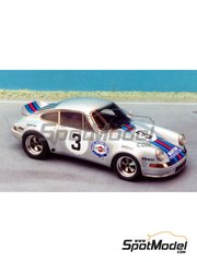 Renaissance Models: Car scale model kit 1/43 scale - Porsche 911 Carrera  2.8 Martini Press Show - resin multimaterial kit