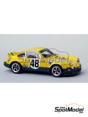 Renaissance Models: Car scale model kit 1/43 scale - Porsche 911 Carrera RS 2.8 Sonauto Team sponsored by BP #48 - Peter Gregg (US) + Guy Chasseuil (FR) - 24 Hours Le Mans 1973 - photo-etched parts, resin parts, rubber parts, turned metal parts, vacuum formed parts, water slide decals, white metal parts and assembly instructions