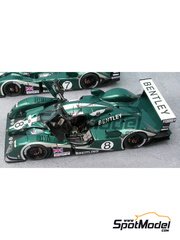Renaissance Models: Car scale model kit 1/43 scale - Bentley EXP Speed 8 Mk2 sponsored by Breitling #7, 8 - Rinaldo Capello (IT) + Tom Kristensen (DK) + Guy Smith (GB), David Brabham (AU) + John Paul  "Johnny" Herbert (GB) + Mark Blundell (GB) - 24 Hours Le Mans 2003 - photo-etched parts, resin parts, rubber parts, water slide decals and assembly instructions