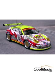 Renaissance Models: Car scale model kit 1/43 scale - Porsche 911 GT3 RSR White Lightning Racing Team sponsored by MMPIE #90 - Sascha Maassen (DE) + Jrg Bergmeister (DE) + Patrick Long (US) - 24 Hours Le Mans 2004 - photo-etched parts, resin parts, rubber parts, turned metal parts, vacuum formed parts, water slide decals and assembly instructions