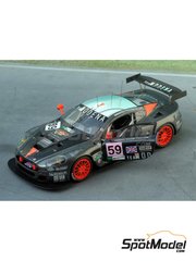 Renaissance Models: Car scale model kit 1/43 scale - Aston Martin DBR9 Modena Team #59 - Antonio Garcia (ES) + Christian Fittipaldi (BR) + Jos Menten (NL) - 24 Hours Le Mans 2007 - photo-etched parts, resin parts, rubber parts, turned metal parts, vacuum formed parts, water slide decals and assembly instructions