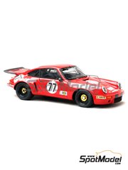 Renaissance Models: Car scale model kit 1/43 scale - Porsche 911 RSR  sponsored by ELF #77 - Pierre Laffeach (FR) + John Rulon-Miller (US) + Tom Waugh (US) - 24 Hours Le Mans 1976 - photo-etched parts, resin parts, rubber parts, turned metal parts, water slide decals and assembly instructions