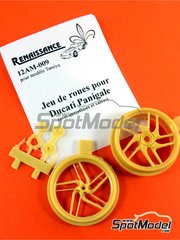 Renaissance Models: Rims 1/12 scale - Ducati 1199 Panigale S - resin - for Tamiya references TAM14129 and TAM14132 image