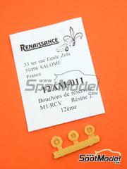 Renaissance Models: Petrol Caps 1/12 scale - Ducati Desmosedici G3 / Yamaha YZR-M1 / Honda RCV - resin parts