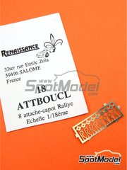 Renaissance Models: Bonnet pins 1/18 scale - Bonnet pins - photo-etched parts - 8 units