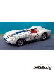 Renaissance Models: Car scale model kit 1/24 scale - Ferrari 250 Testa Rossa TR Client #22 - 24 Hours Le Mans 1958 - resin multimaterial kit