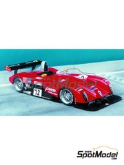 Renaissance Models: Car scale model kit 1/24 scale - Panoz Roadster-S Le Mans P2000 sponsored by Adelaide #11, 12 - Jan Magnussen (DK) + David Brabham (AU) + Mario Andretti (US), Hiroki Katou (JP) + Johnny O'Connell (US) + Pierre-Henri Raphanel (FR) - 24 Hours Le Mans 2000 - photo-etched parts, resin parts, rubber parts, turned metal parts, water slide decals, white metal parts, other materials and assembly instructions