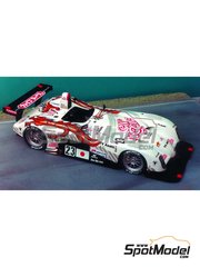 Renaissance Models: Car scale model kit 1/24 scale - Panoz Roadster-S Dragon-TV Asahi Team sponsored by Cup Nech #22, 23 - Keiichi Tsuchiya (JP) + Masahiko Kondo (JP) + Akira Iida (JP), Toshio Suzuki (JP) + Masahiko Kageyama (JP) + Masami Kageyama (JP) - 24 Hours Le Mans 2000 - photo-etched parts, resin parts, rubber parts, turned metal parts, water slide decals, assembly instructions and painting instructions