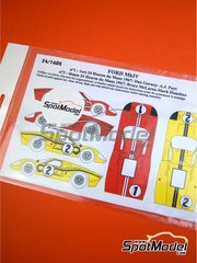 Ford gt40 mki n.16 dnf lm 1967 h.greder-p.dumay 1:43 auto competizione scala 