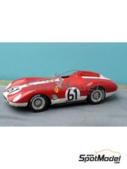 Renaissance Models: Car scale model kit 1/24 scale - Ferrari 500TRC #61 - Gottfried Kchert (AT) + Erwin Bauer (DE) - 24 Hours Le Mans 1957 - resin multimaterial kit