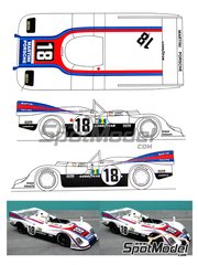 Renaissance Models: Car scale model kit 1/24 scale - Porsche 936 sponsored by Martini #18 - Reinhold Joest (DE) + Jrgen Barth (DE) - 24 Hours Le Mans 1976 - resin multimaterial kit