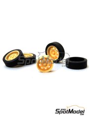Renaissance Models: Rims and tyres set 1/24 scale - ATS 15 inches - resin parts and rubber parts - 4 units