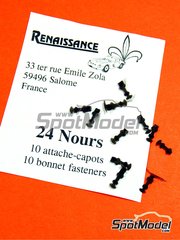 Renaissance Models: Bonnet pins 1/24 scale - Bonnet pins - photo-etched parts - 10 units