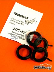 Renaissance Models: Tyre set 1/24 scale - 15 inches snow symmetric tyres - rubber - 4 units image