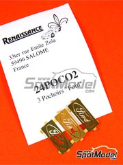 Renaissance Models: Logotypes 1/24 scale - Ford - photo-etched parts