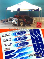 Renaissance Models: Set 1/24 scale - Ford assistance tent - decals, vacuform and posts