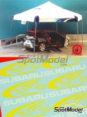 Renaissance Models: Set 1/24 scale - Subaru assistance tent - decals, vacuform and posts