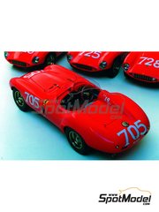 Renaissance Models: Car scale model kit 1/43 scale - Ferrari 121 Le Mans - Mille Miglia 1955 - resin multimaterial kit