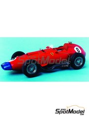 Renaissance Models: Car scale model kit 1/43 scale - Ferrari 801 F1 Scuderia Ferrari Team - Peter Collins (GB), Mike Hawthorn (GB), Wolfgang von Trips (DE), Luigi Musso (IT), Maurice Trintignant (FR) - French Formula 1 Grand Prix, British Formula 1 Grand Prix, Italian Formula 1 Grand Prix, Monaco Formula 1 Grand Prix 1957 - metal parts, photo-etched parts, resin parts, rubber parts, turned metal parts, vacuum formed parts, water slide decals, white metal parts and assembly instructions