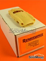 Renaissance Models: Car scale model kit 1/43 scale - Ferrari 860 Monza #551, 556, 2 - Peter Collins (GB), Eugenio Castellotti (IT), Eugenio Castellotti (IT) + Juan Manuel Fangio (AR), Alfonso de Portago (ES) - N�rburgring 1000 Kilometres, Mille Miglia, Rouen-Les-Essarts 1956 - photo-etched parts, resin parts, rubber parts, turned metal parts, vacuum formed parts, water slide decals, assembly instructions and painting instructions