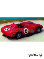 Renaissance Models: Maqueta de coche escala 1/43 - Ferrari 250 Testa Rossa TR59 0768 N� 8 - Pete Lovely (US) + Jack Nethercutt (US) - 12 Horas de Sebring 1960 - piezas de metal, fotograbados, piezas de resina, piezas de goma, piezas vacuformadas, calcas de agua, piezas de metal blanco y manual de instrucciones