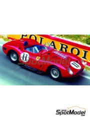 Renaissance Models: Car scale model kit 1/43 scale - Ferrari 250 Testa Rossa TR59/60 Scuderia Ferrari Team #11 - Olivier Gendebien (BE) + Paul Frere (BE) - 24 Hours Le Mans 1960 - metal parts, photo-etched parts, resin parts, rubber parts, vacuum formed parts, water slide decals, white metal parts, assembly instructions and painting instructions