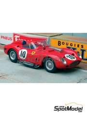 Renaissance Models: Car scale model kit 1/43 scale - Ferrari 250 Testa Rossa TRI60 Scuderia Ferrari Team #10 - Willy Mairesse (BE) + Richie Ginther (US) - 24 Hours Le Mans 1960 - photo-etched parts, resin parts, rubber parts, turned metal parts, vacuum formed parts, water slide decals, other materials and assembly instructions
