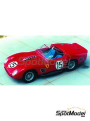 Renaissance Models: Maqueta de coche escala 1/43 - Ferrari 250 Testa Rossa TR60/61 0780 - 12 Horas de Sebring, Targa Florio 1961 - maqueta de resina
