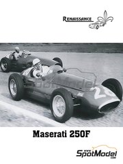 Renaissance Models: Car scale model kit 1/43 scale - Maserati 250F #7, 22 - Stirling Moss (GB) - Belgian Formula 1 Grand Prix, Aintree BARC200 1954 - metal parts, photo-etched parts, resin parts, rubber parts, turned metal parts, vacuum formed parts, water slide decals, white metal parts, other materials, assembly instructions and painting instructions